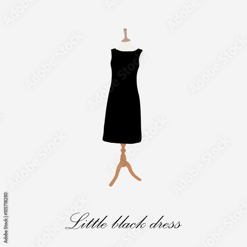 Woman black dress