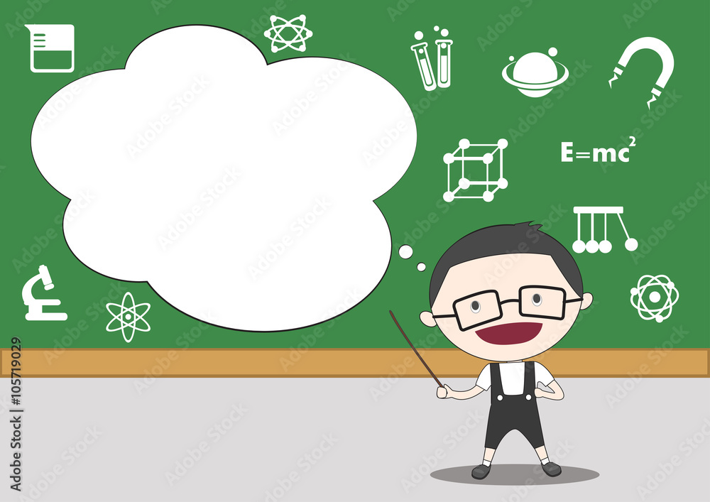 boy student standing in the classroom of science boy student standing in the classroom of science