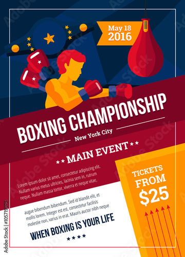 Boxing Championship Poster photo