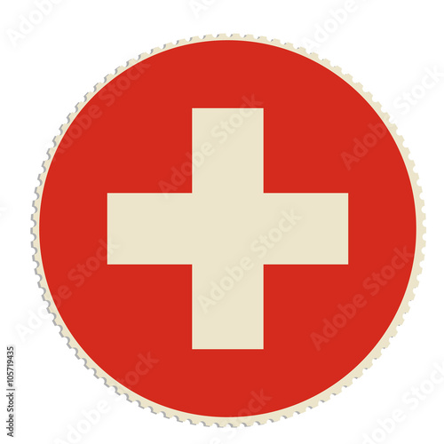 Switzerland flag post