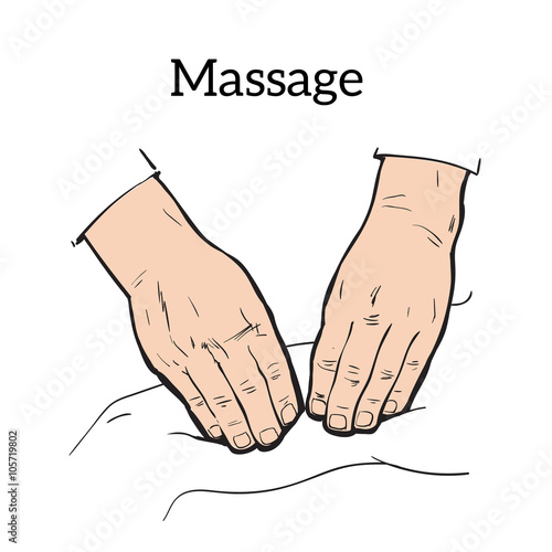 Therapeutic manual massage. Medical therapy