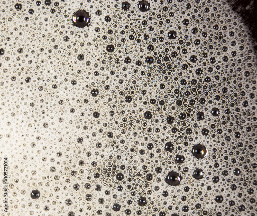 coffee foam. close-up coffee foam. close-up
