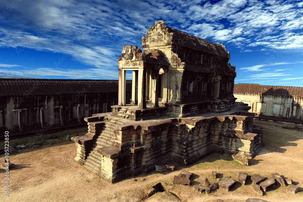 Naklejka premium part of the Angkor Wat Temple, Siem Reap, Khemer temple in Cambodia