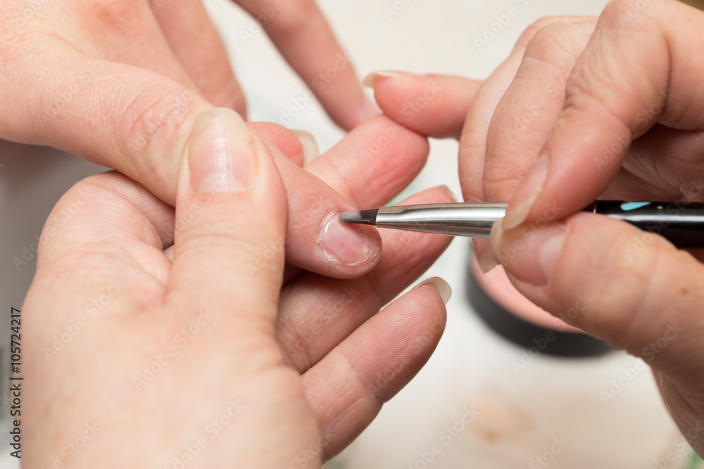 Manicure in a beauty salon Manicure in a beauty salon