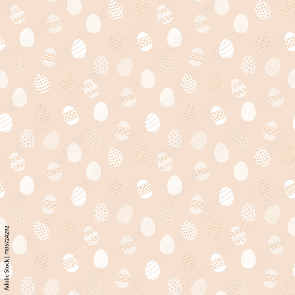 Easter eggs vector pattern flat style.Easter egg isolated vector seamless pattern on a beige background.Easter egg pattern for holiday design.Easter egg pattern flat modern style Easter eggs vector pattern flat style.Easter egg isolated vector seamless pattern on a beige background.Easter egg pattern for holiday design.Easter egg pattern flat modern style