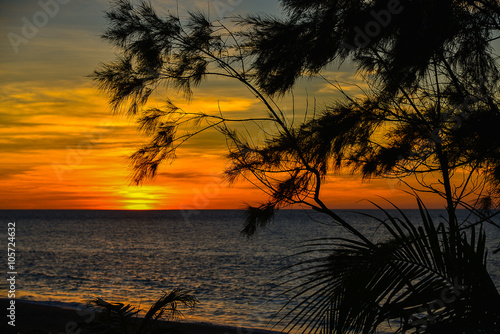 Sunset Over West Philippine Sea - View from Ilocos Region  Philippines