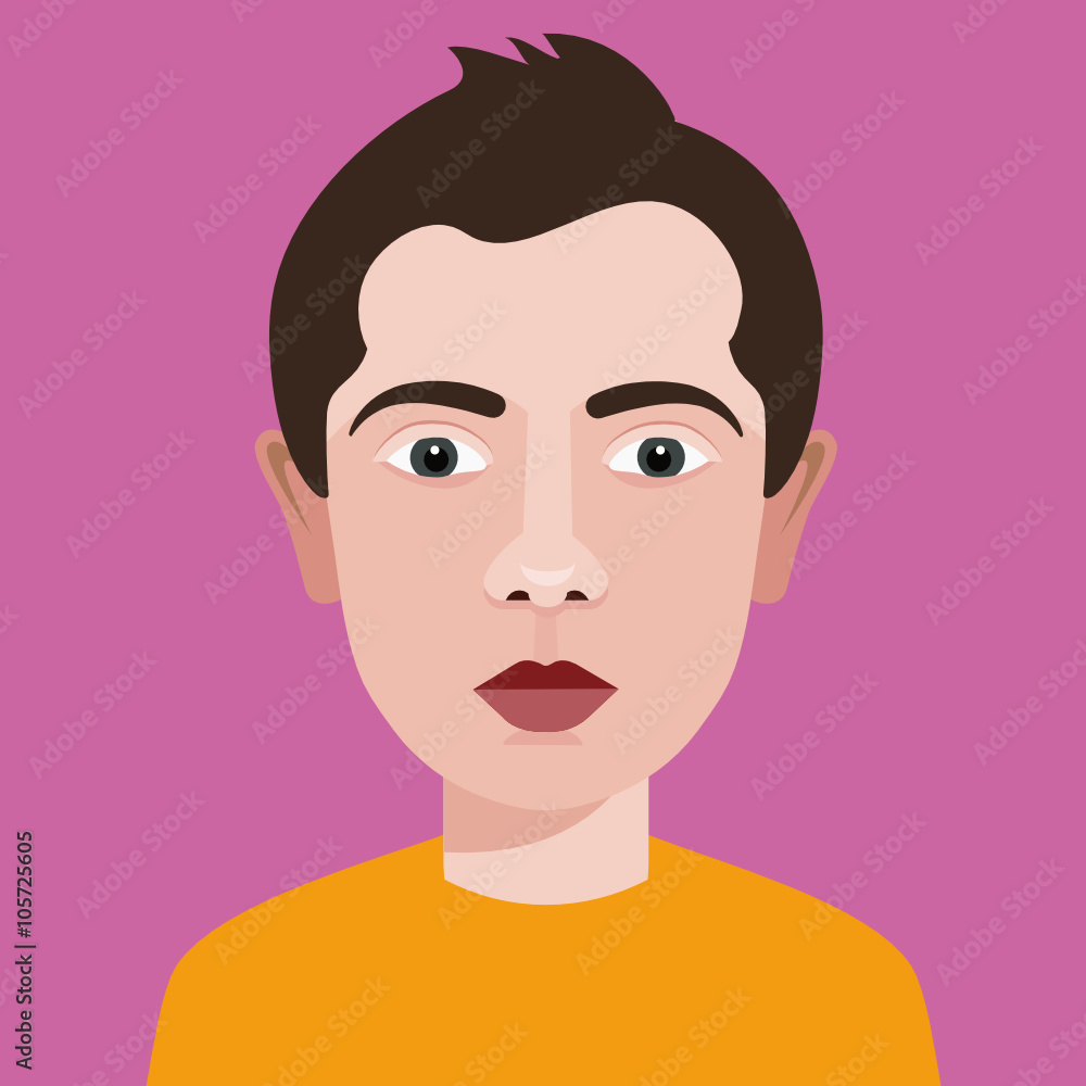 Boy avatar icon vector. People characters in flat style. Boy avatar icon vector. People characters in flat style.