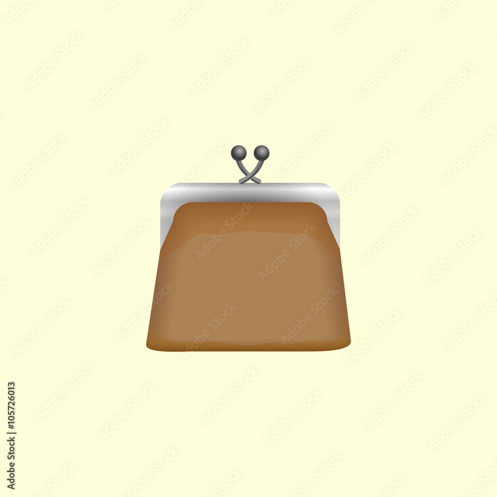 Obraz premium кошелек на белом фоне