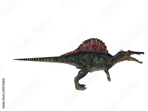 3d render of a Dinosaur inside a white stage © Archmotion.net