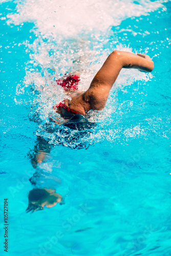 Freestyle swimming © Microgen