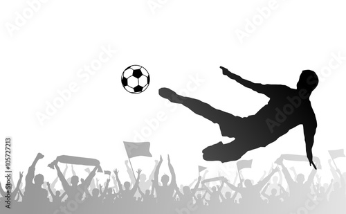 Fußballer und Fans