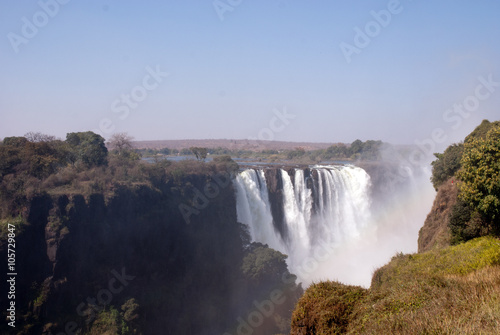 victoria falls  seen from zimbabwe