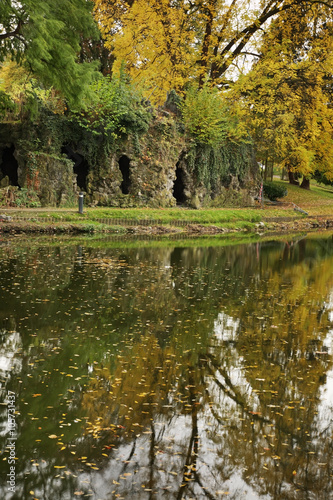 Fototapeta Naklejka Na Ścianę i Meble -  Louise Marie Park in Namur. Wallonia. Belgium