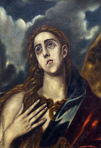 Follower of Domenico Theotocopuli El Greco: St. Mary Magdalene, Old Masters Collection, Croatian Academy of Sciences in Zagreb, Croatia