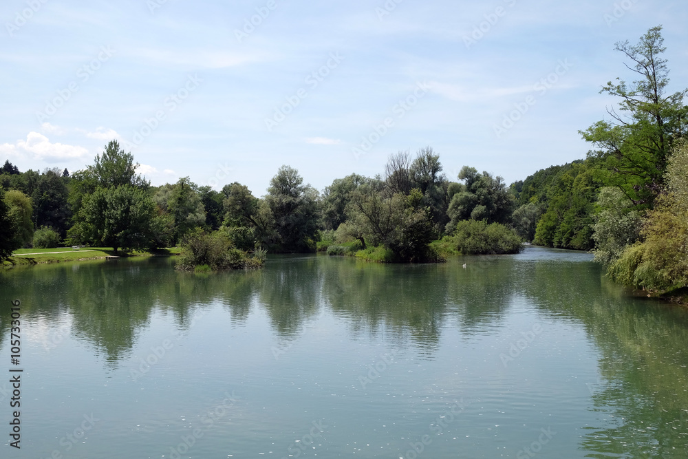 Krka river, Otocec, Slovenia 