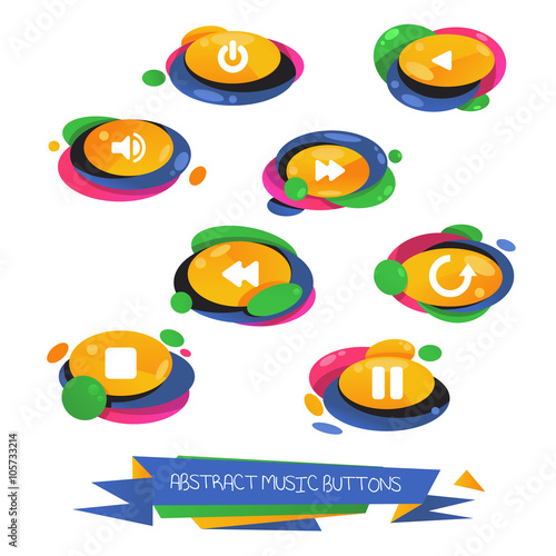 abstract music icons