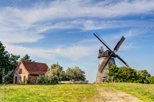 Typical Dutch windmill