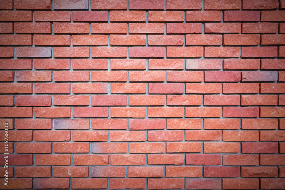 Obraz premium Red brick wall texture for background.
