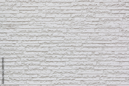 White brick wall texture for background.