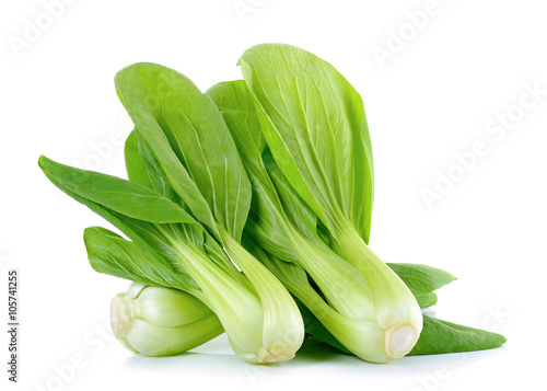 Bok choy vegetable isolated on the white