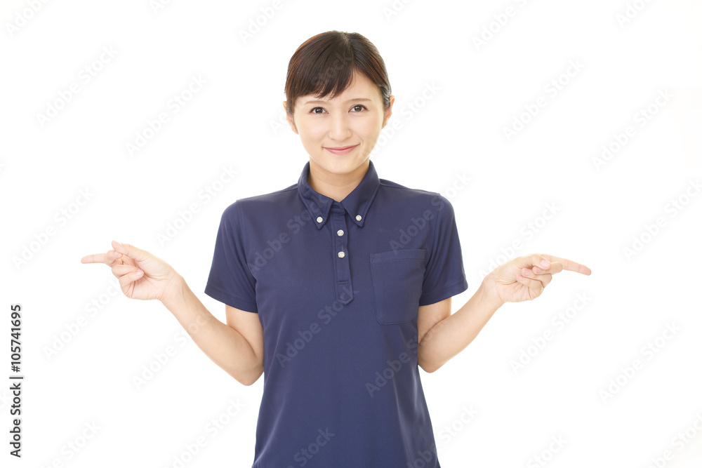 笑顔の女性 笑顔の女性
