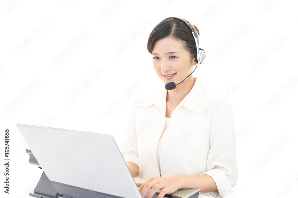 笑顔のオペレーター 笑顔のオペレーター