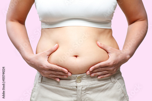 Women body fat belly