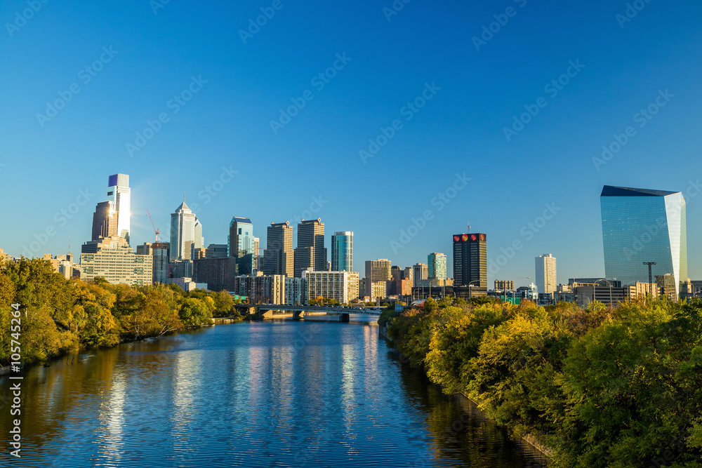 Obraz premium Downtown Skyline of Philadelphia