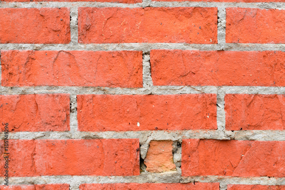Obraz premium Brick texture with scratches and cracks