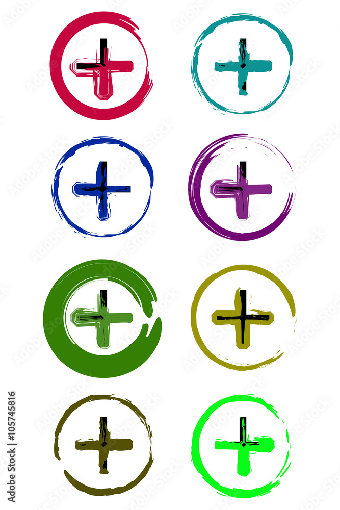 Hand drawn validation icon scanned and vectorized, brush drawing Hand drawn validation icon scanned and vectorized, brush drawing