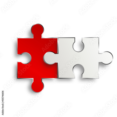 puzzle teile rot red