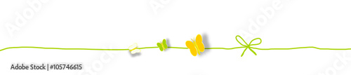 Schmetterling Bunt Reihe Band Banner