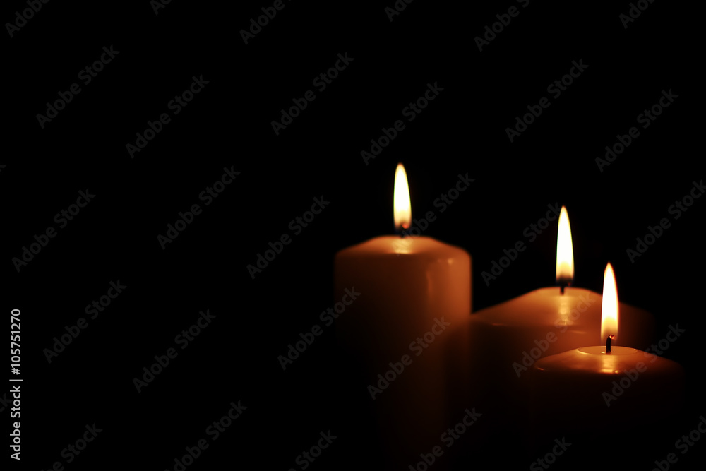 candle light isolated black candle light isolated black