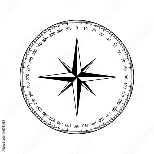 compass rose vector