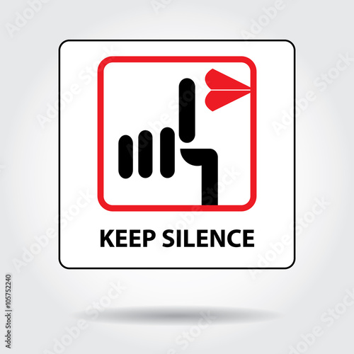 Keep silence icon.
