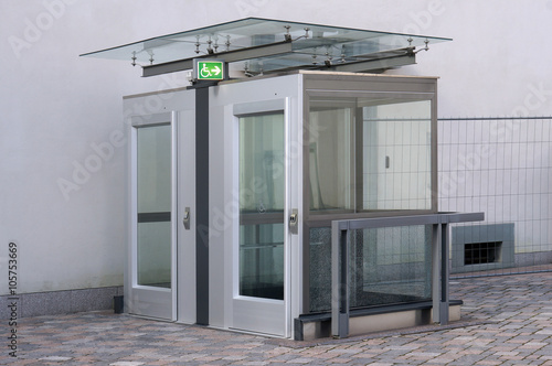 Elevator cabin for  disabled people