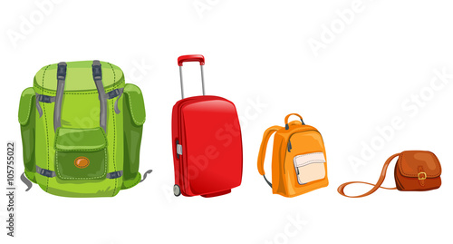 set of luggage for travel