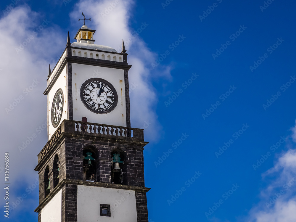 Clock tower of Church of San Sebastian