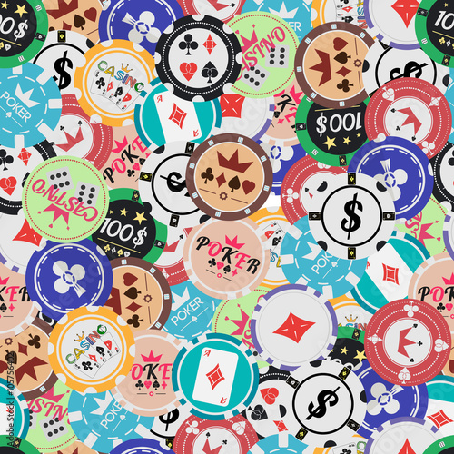 chips placer seamless pattern
