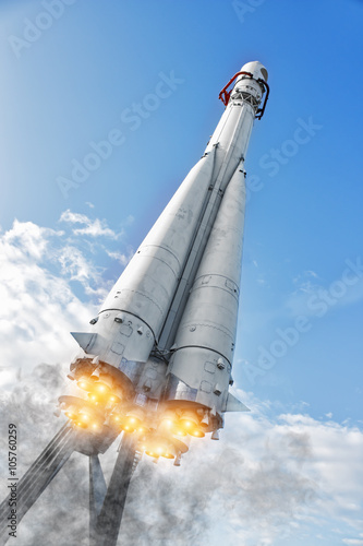 The Rocket Soars into the Sky