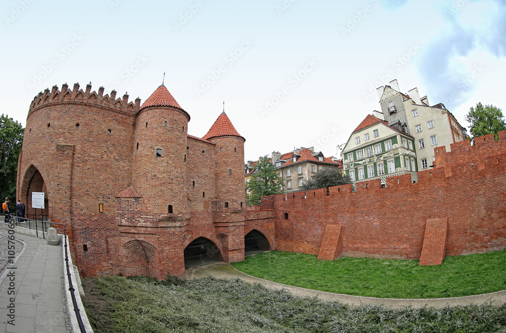 Warsaw Barbican, semicircular fortified outpost in Warsaw