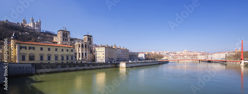 Panoramic view of Saone river © Frédéric Prochasson