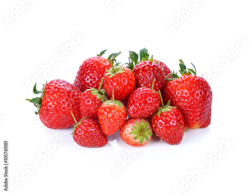 Fototapeta Naklejka Na Ścianę i Meble -  strawberry on white background
