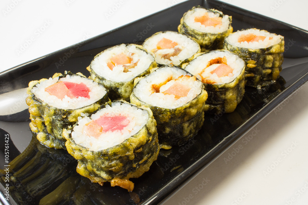 rolls, sushi rolls, sushi