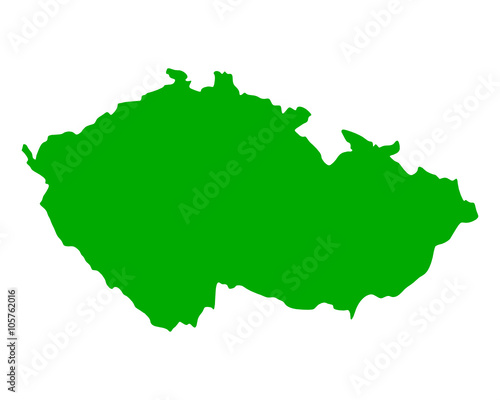 Karte von Tschechien