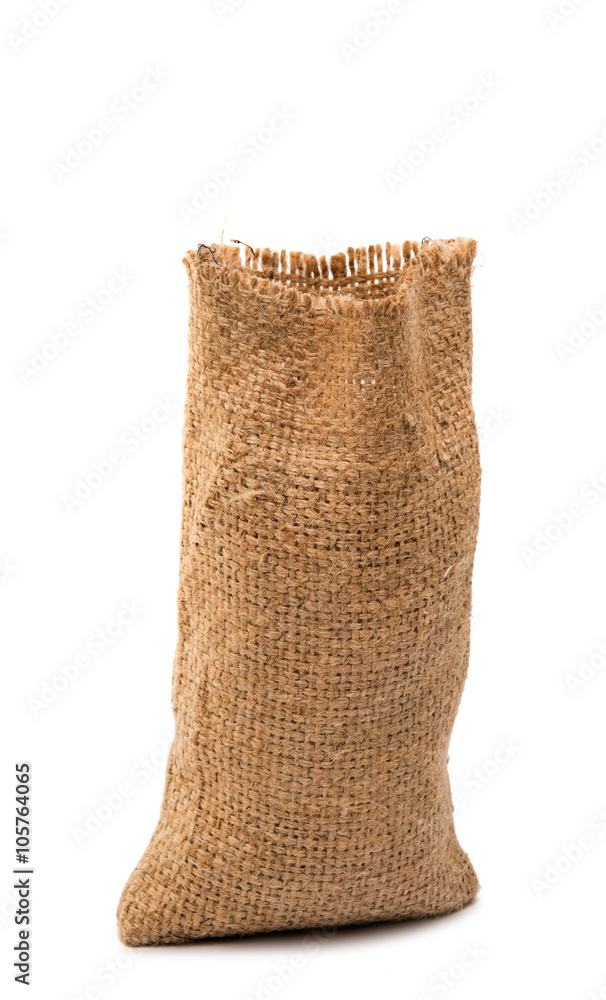 bag with grain isolated