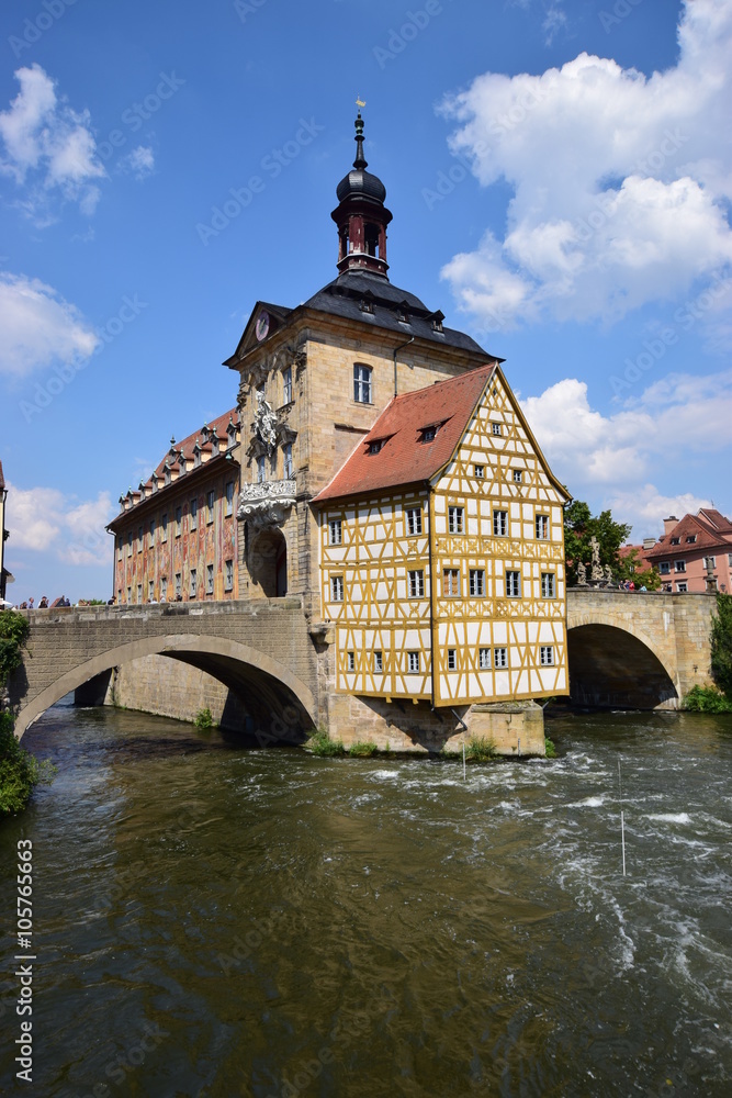 A view in BAMBERG, Bavaria, region Upper Franconia, Germany