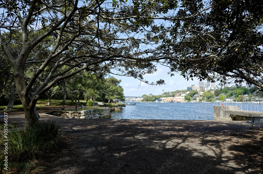 Ballast Point Park on Mort Bay Sydney Ballast Point Park on Mort Bay Sydney