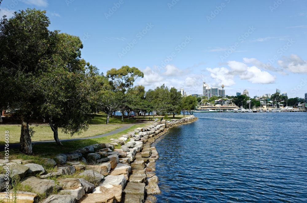 Ballast Point Park on Mort Bay Sydney