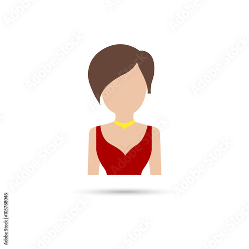 Illustration of casino player icon